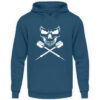 Scull Cross Darts White - Unisex Kapuzenpullover Hoodie-1461