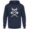 Scull Cross Darts White - Unisex Kapuzenpullover Hoodie-1698