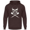 Scull Cross Darts White - Unisex Kapuzenpullover Hoodie-1604