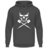 Scull Cross Darts White - Unisex Kapuzenpullover Hoodie-1762