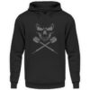 Skull Cross Darts Grey - Unisex Kapuzenpullover Hoodie-1624