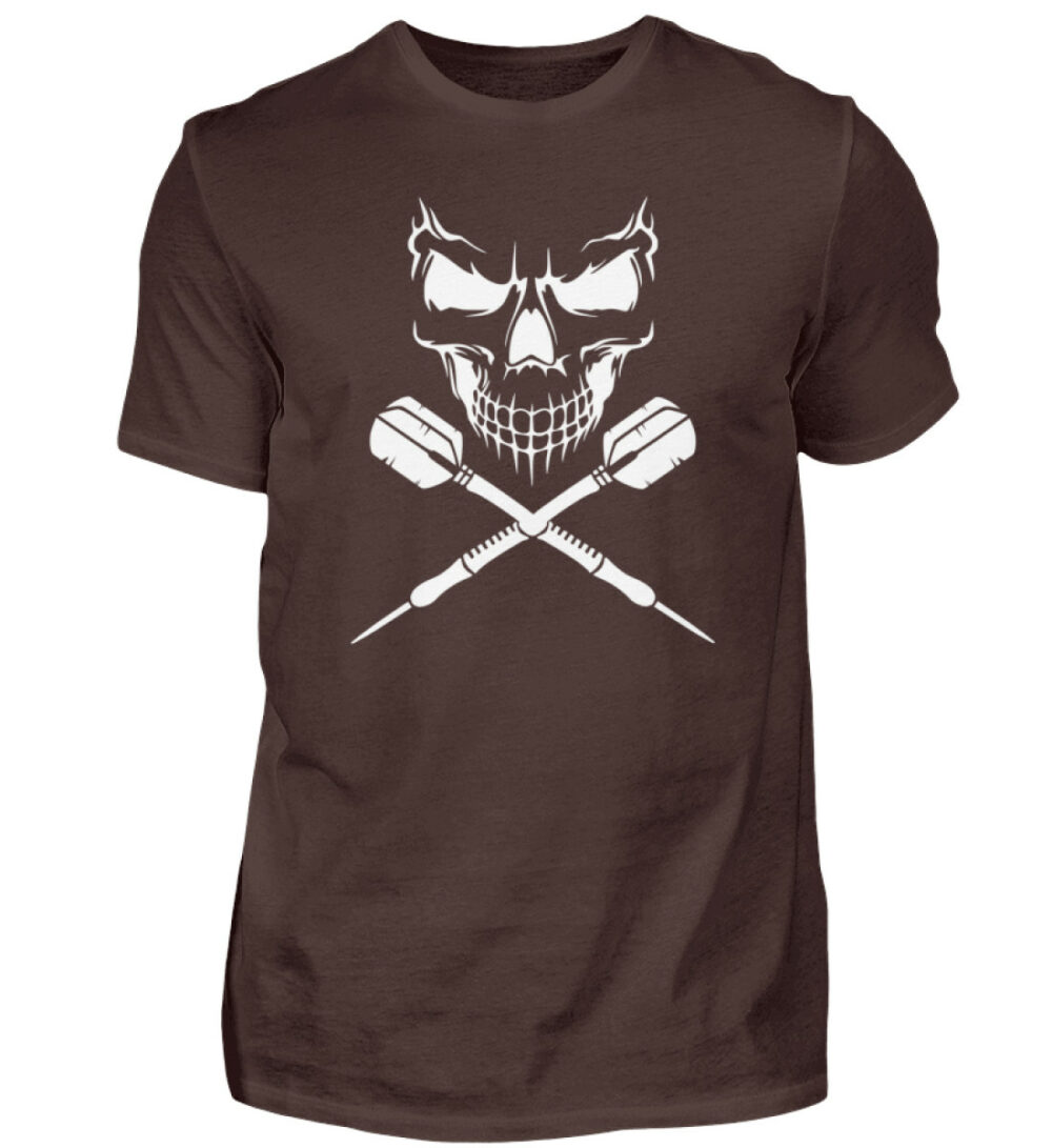 Skull Cross Darts White - Herren Shirt-1074