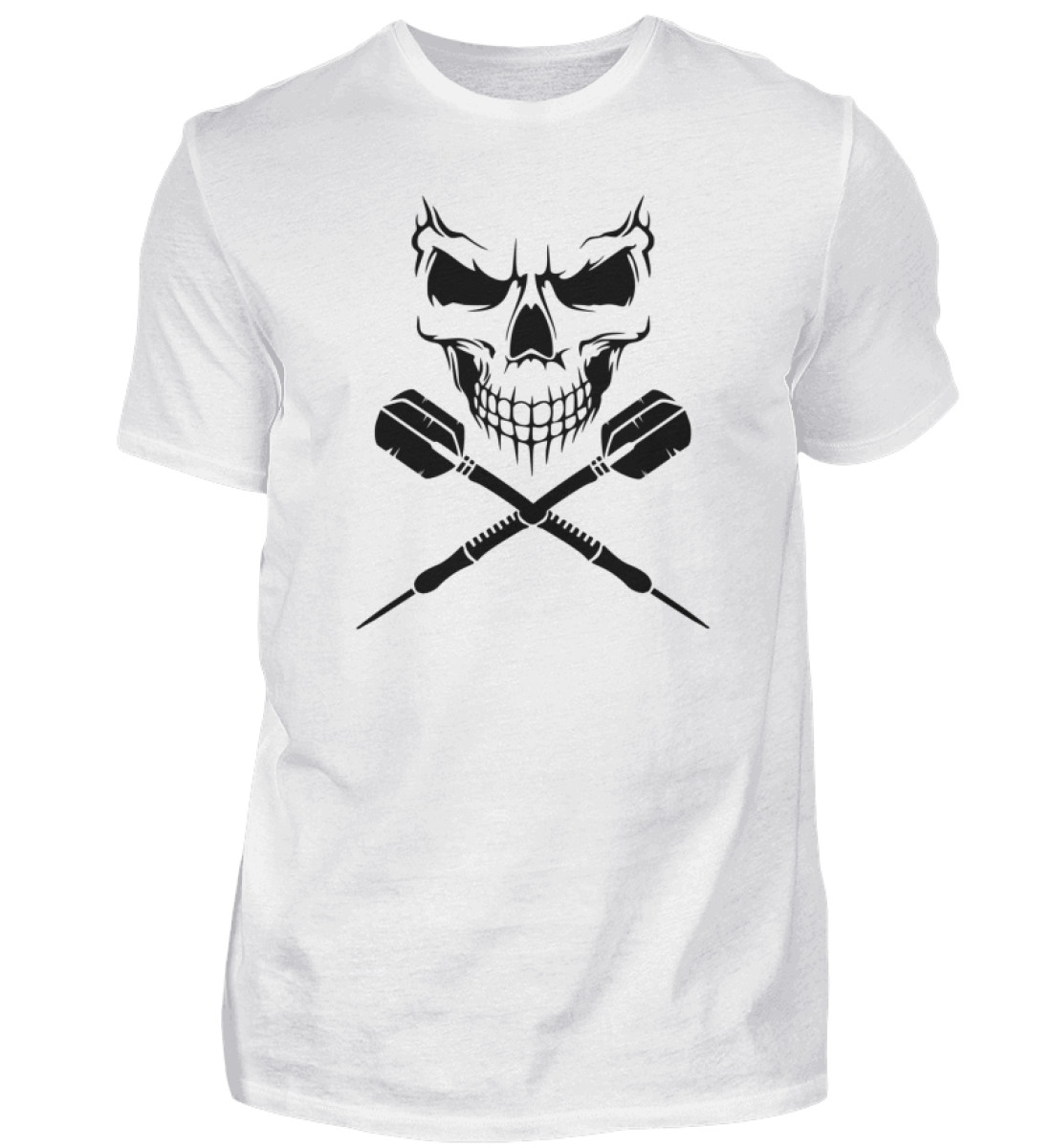 Scull Cross Darts Black - Herren Shirt-3
