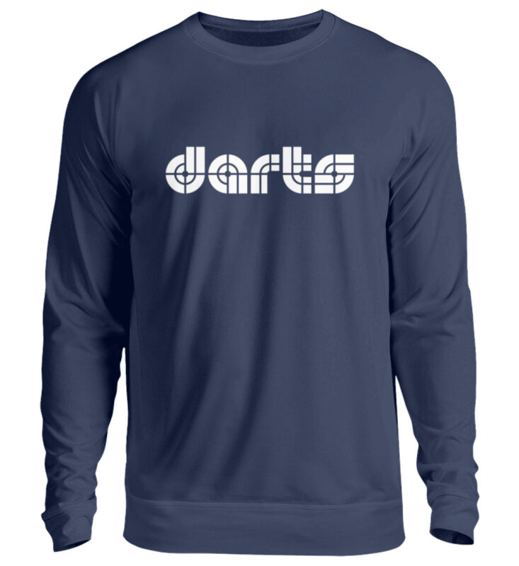 Retro Darts White  – Unisex Pullover