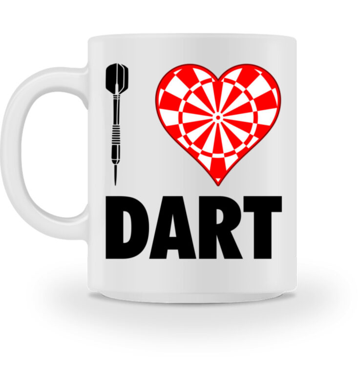 I love dart  – Tasse