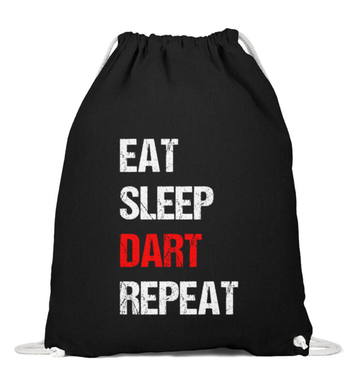 Eat Sleep Dart Repeat  – Baumwoll Gymsac