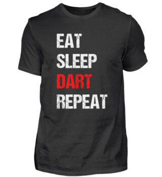 Eat Sleep Dart Repeat - BlackEdition - Herren Shirt-16