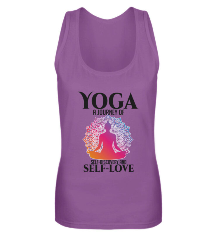 Yoga a journey of self-discovery and self-love  – Frauen Tanktop