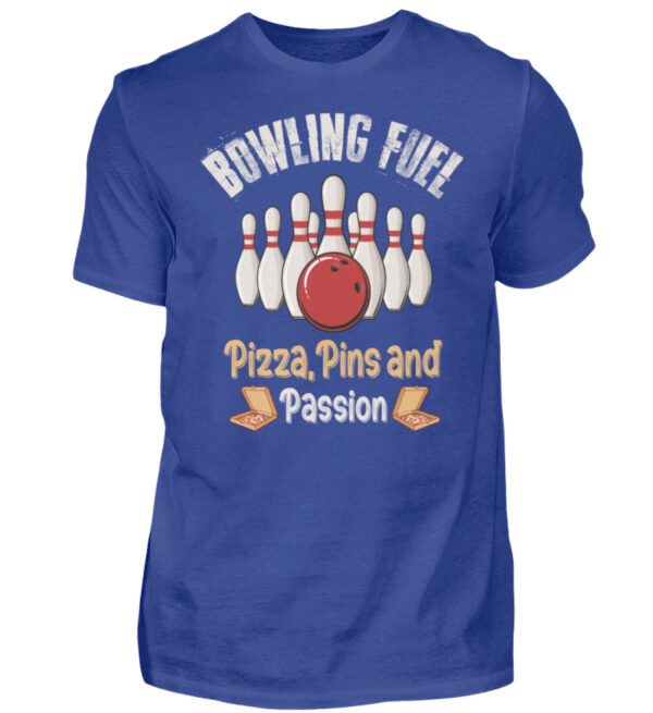 Bowling Fuel Pizza, Pins and Passion - Herren Shirt-668