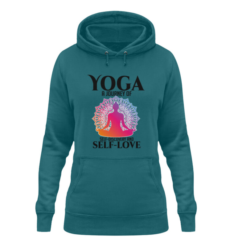 Yoga a journey of self-discovery and self-love  – Damen Hoodie