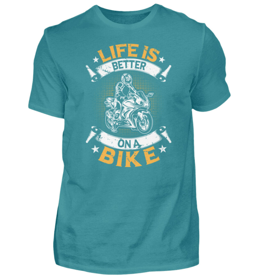 Biker Shirts - Life is better on a bike - Herren Shirt-1096