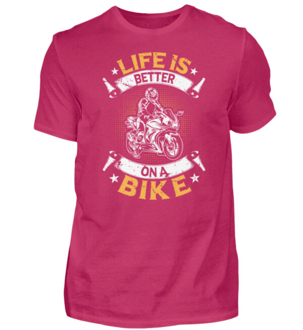 Biker Shirts - Life is better on a bike - Herren Shirt-1216