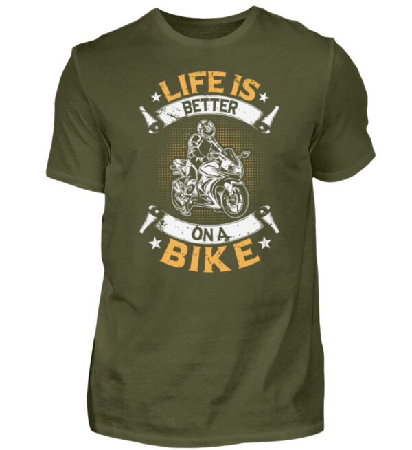 Biker Shirts - Life is better on a bike - Herren Shirt-1109