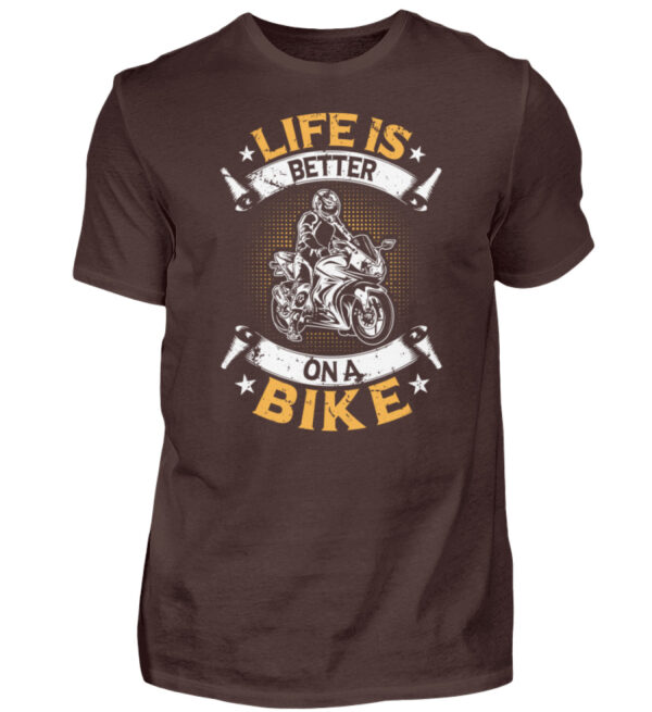 Biker Shirts - Life is better on a bike - Herren Shirt-1074