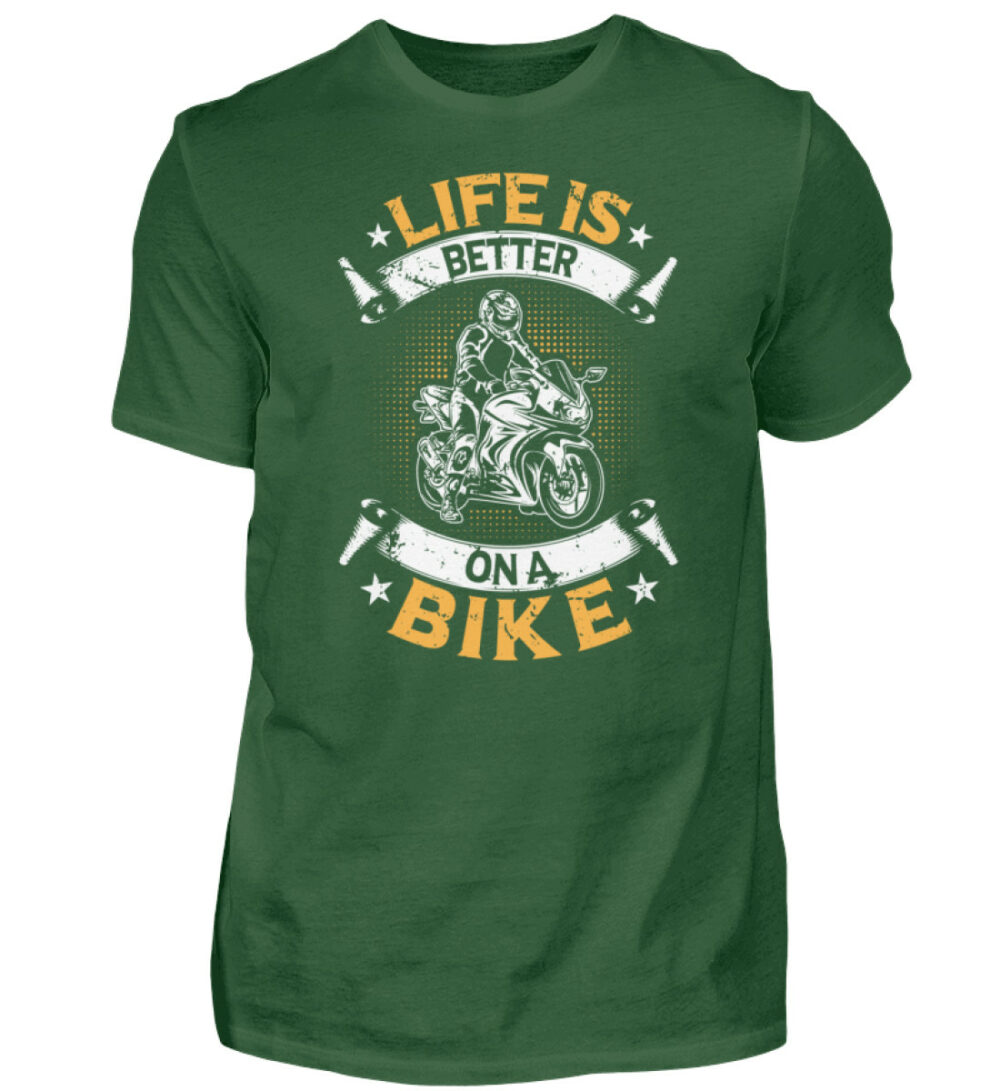 Biker Shirts - Life is better on a bike - Herren Shirt-833