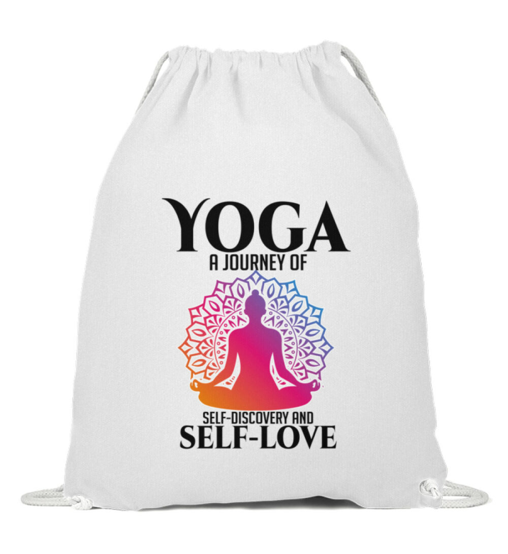 Yoga a journey of self-discovery and self-love - Baumwoll Gymsac-3