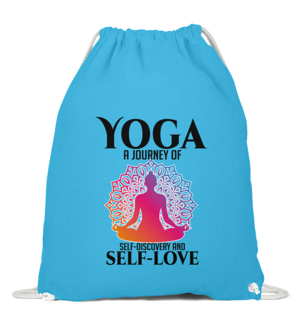 Yoga a journey of self-discovery and self-love - Baumwoll Gymsac-6242