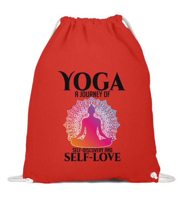 Yoga a journey of self-discovery and self-love - Baumwoll Gymsac-6230