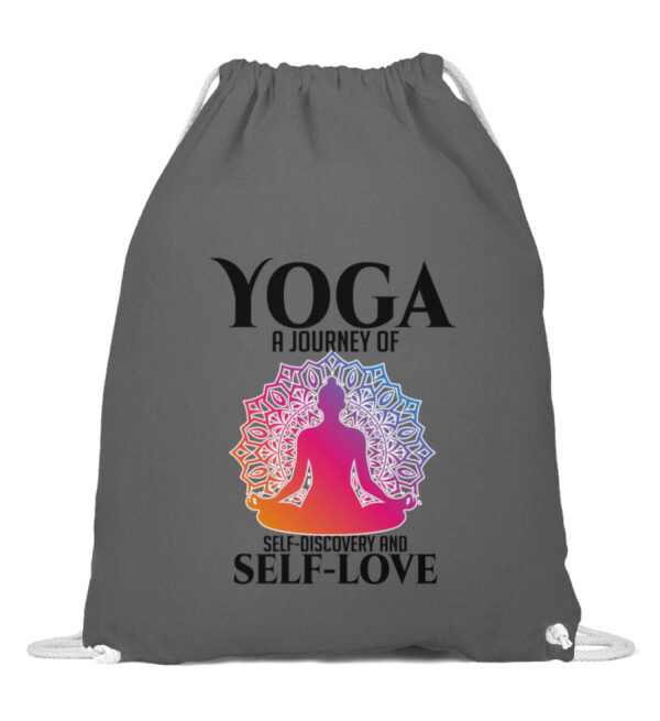 Yoga a journey of self-discovery and self-love - Baumwoll Gymsac-6760