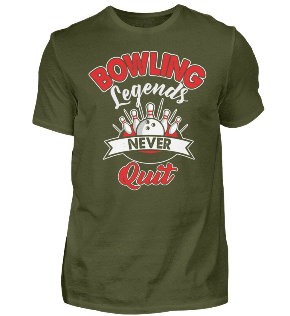 Bowling Legends never Quit - Herren Shirt-1109