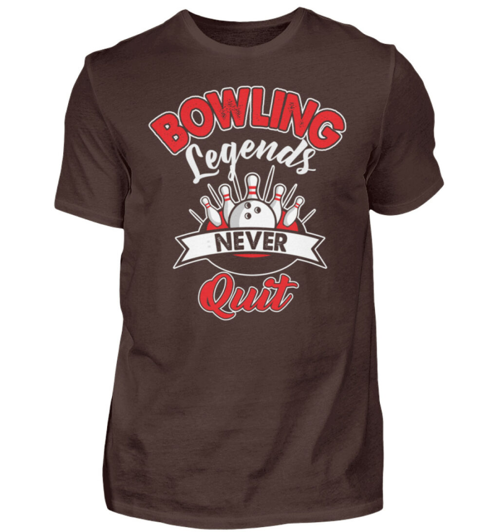 Bowling Legends never Quit - Herren Shirt-1074