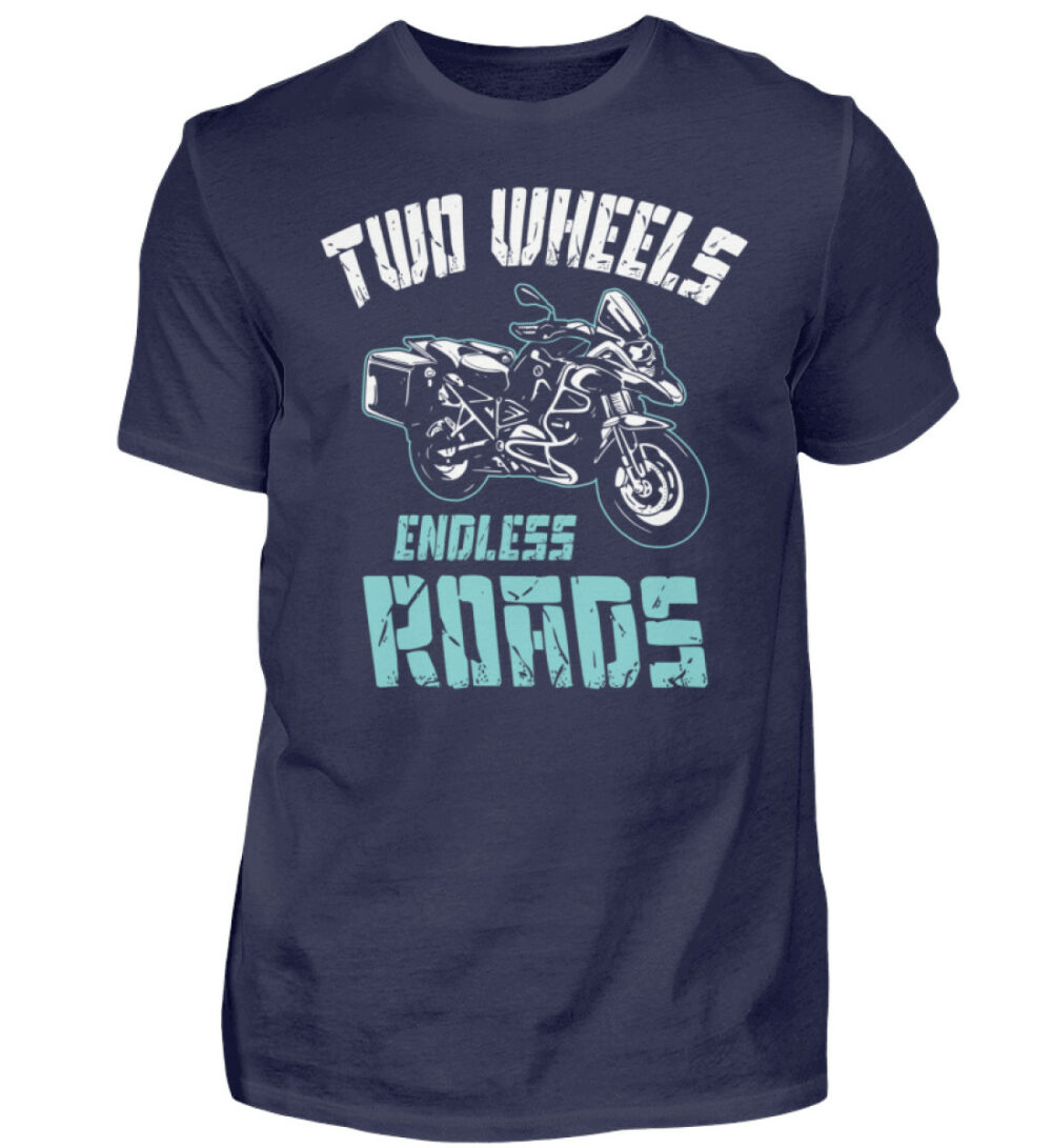 Biker Shirts - Two Wheels Endless Roads - Herren Shirt-198