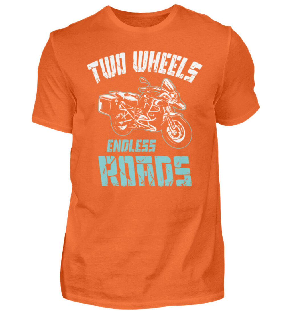 Biker Shirts - Two Wheels Endless Roads - Herren Shirt-1692