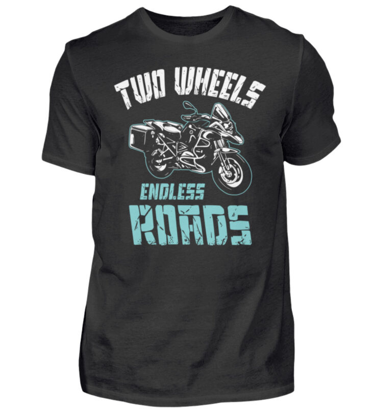 Biker Shirts – Two Wheels Endless Roads  – Herren Shirt