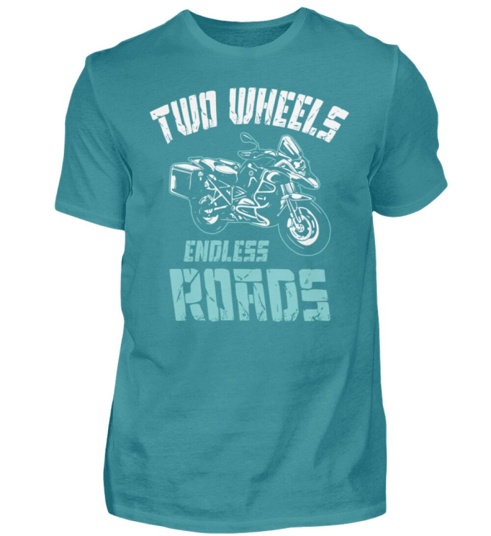 Biker Shirts - Two Wheels Endless Roads - Herren Shirt-1096