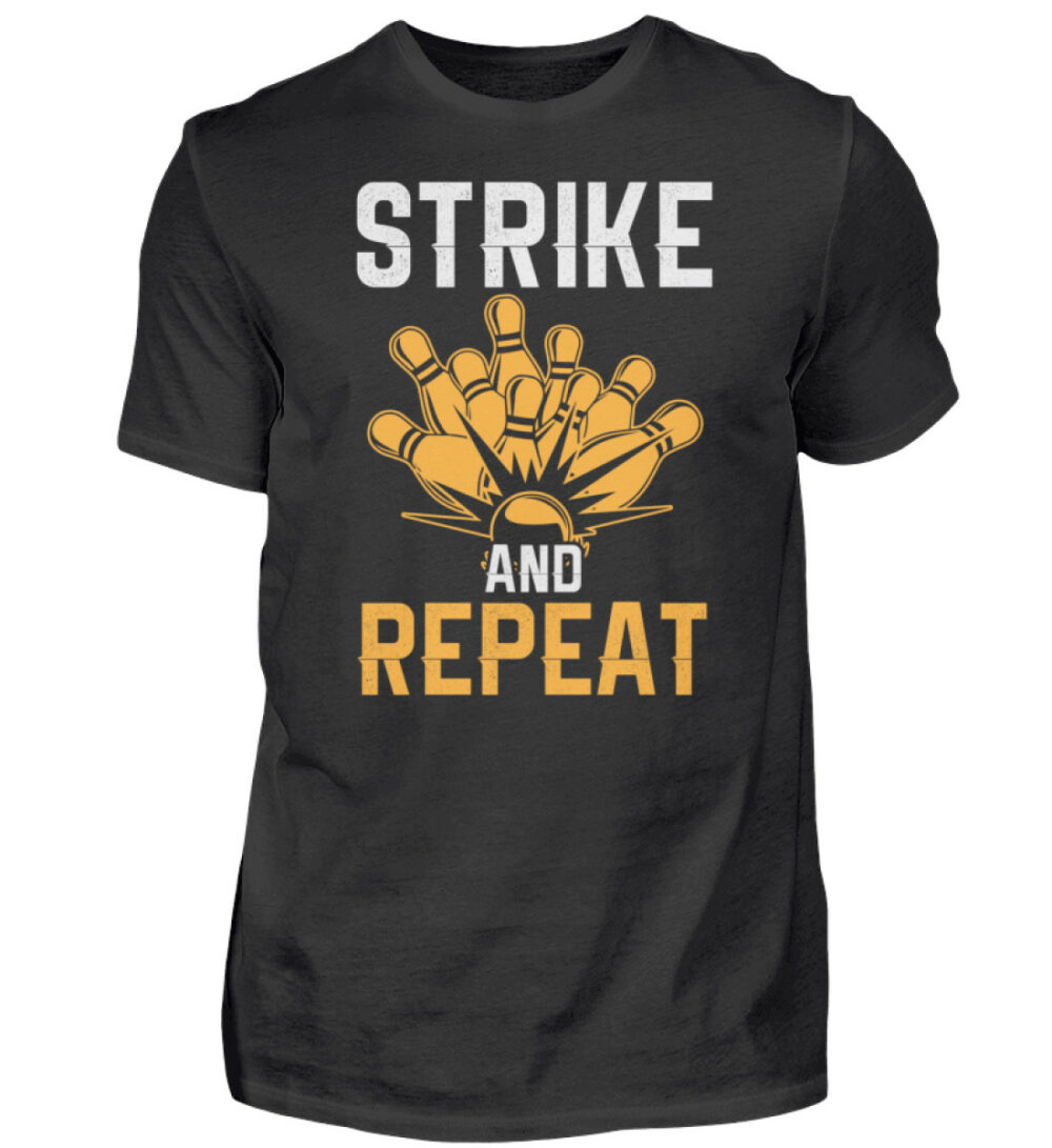 Bowling Strike and Repeat - Herren Shirt-16