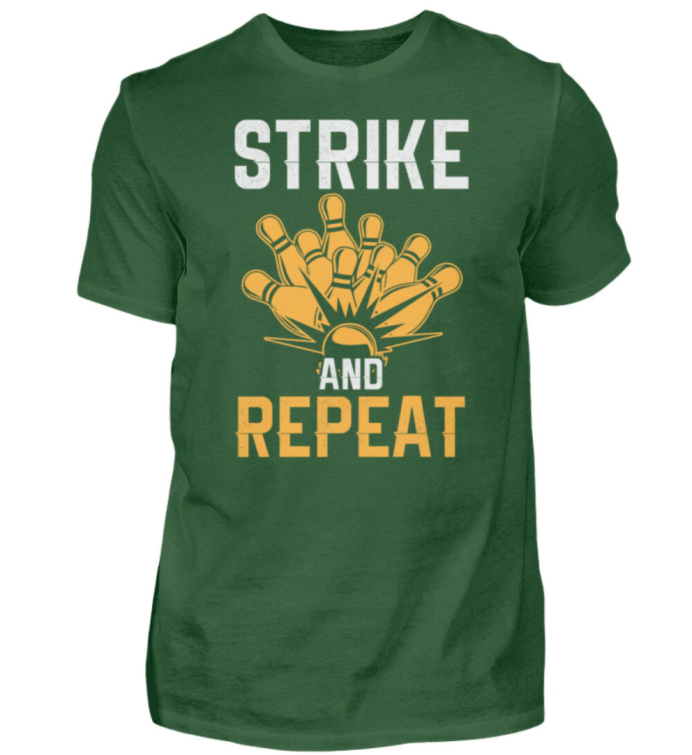 Bowling Strike and Repeat - Herren Shirt-833