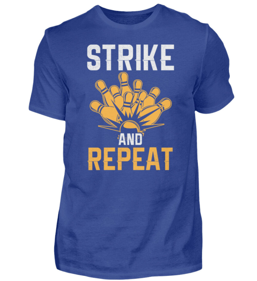 Bowling Strike and Repeat - Herren Shirt-668