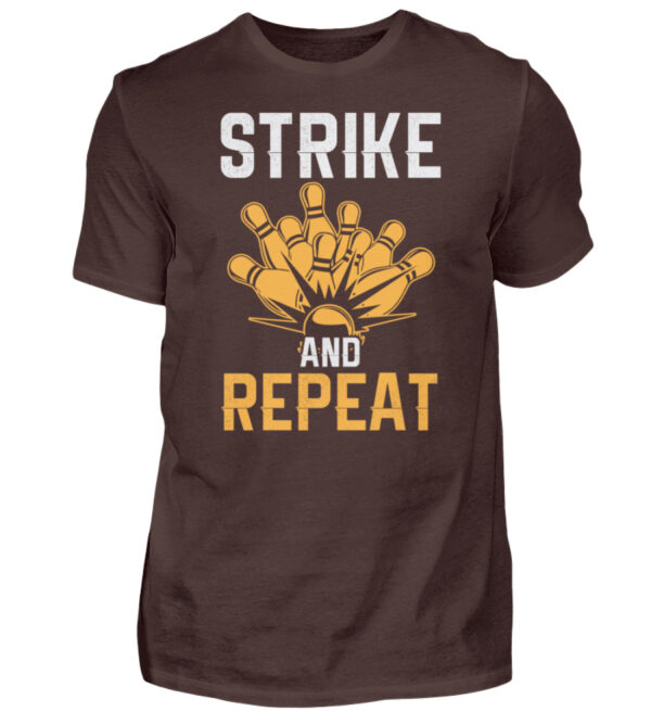 Bowling Strike and Repeat - Herren Shirt-1074
