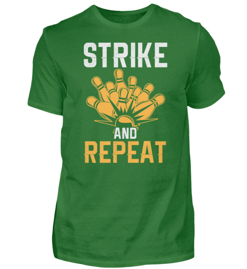 Bowling Strike and Repeat - Herren Shirt-718