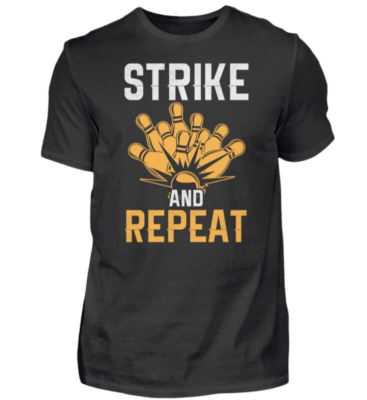 Bowling Strike and Repeat  – Herren Shirt