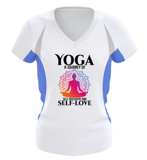 Yoga a journey of self-discovery and self-love - Frauen Laufshirt tailliert geschnitten-6751