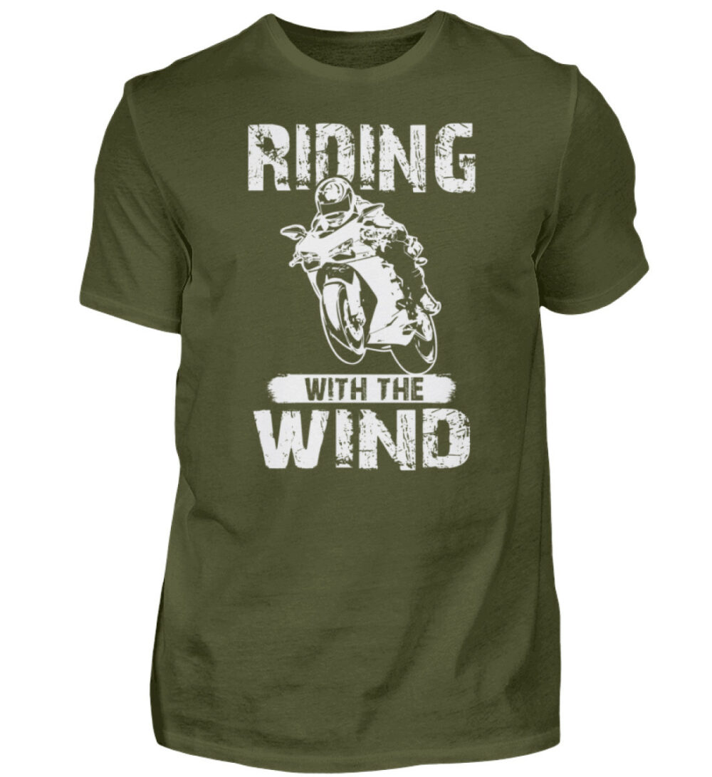 Biker Shirts - Riding with the Wind - Herren Shirt-1109