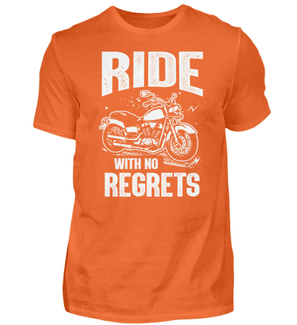 Biker Shirts - Ride with no regrets - Herren Shirt-1692