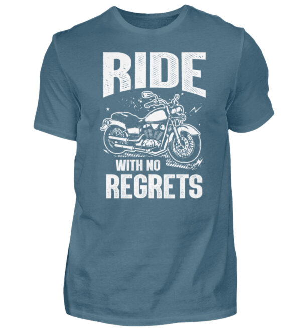 Biker Shirts - Ride with no regrets - Herren Shirt-1230
