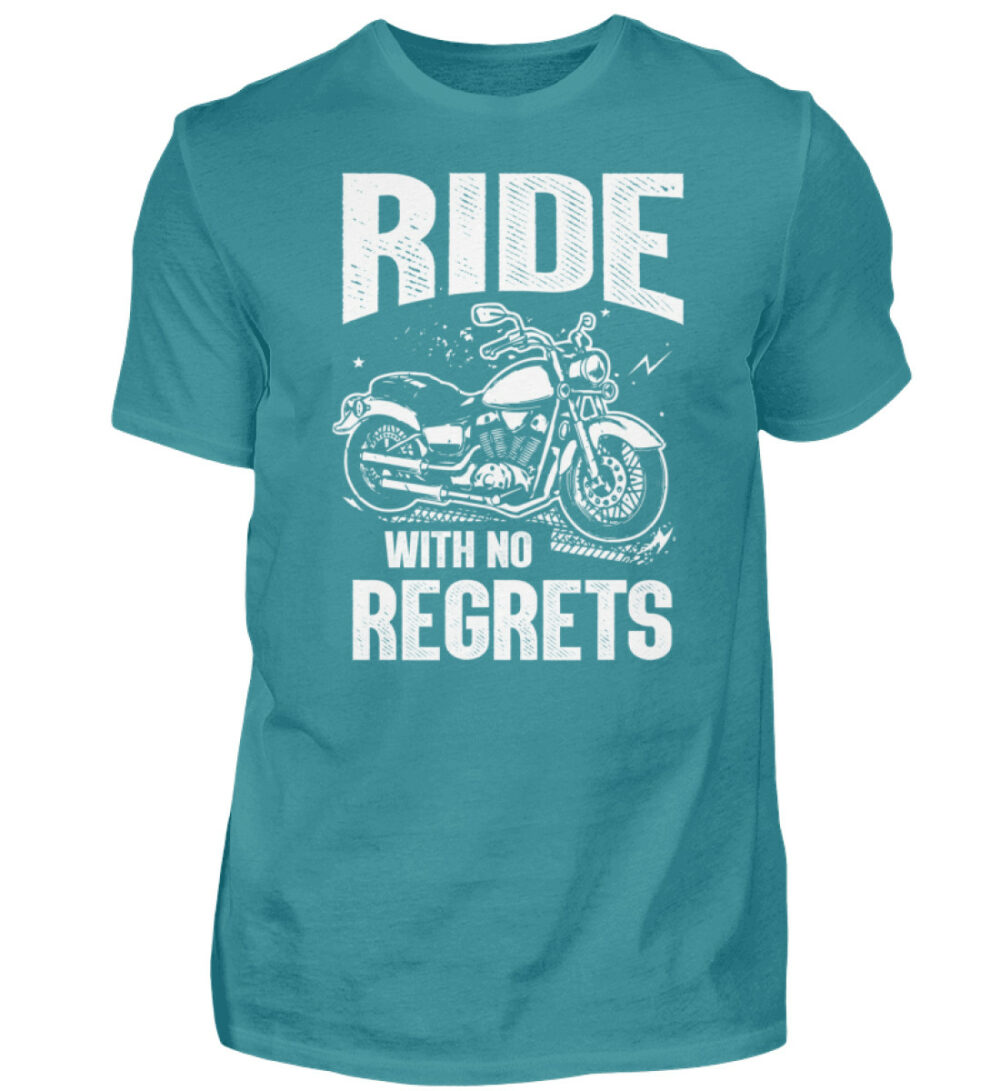 Biker Shirts - Ride with no regrets - Herren Shirt-1096