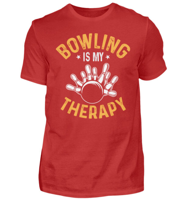 Bowling is my therapy - Herren Shirt-4