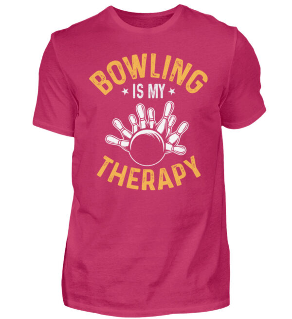 Bowling is my therapy - Herren Shirt-1216