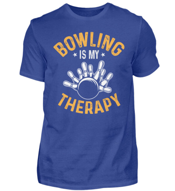 Bowling is my therapy - Herren Shirt-668