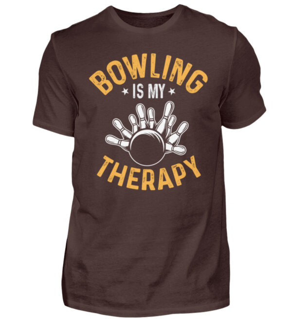 Bowling is my therapy - Herren Shirt-1074