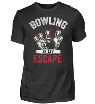 Bowling is my escape - Herren Shirt-16