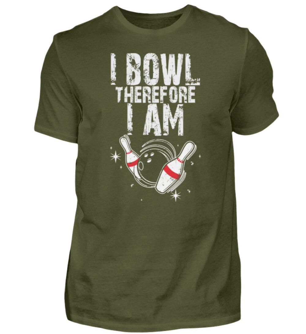 I Bowl therefore I am - Herren Shirt-1109