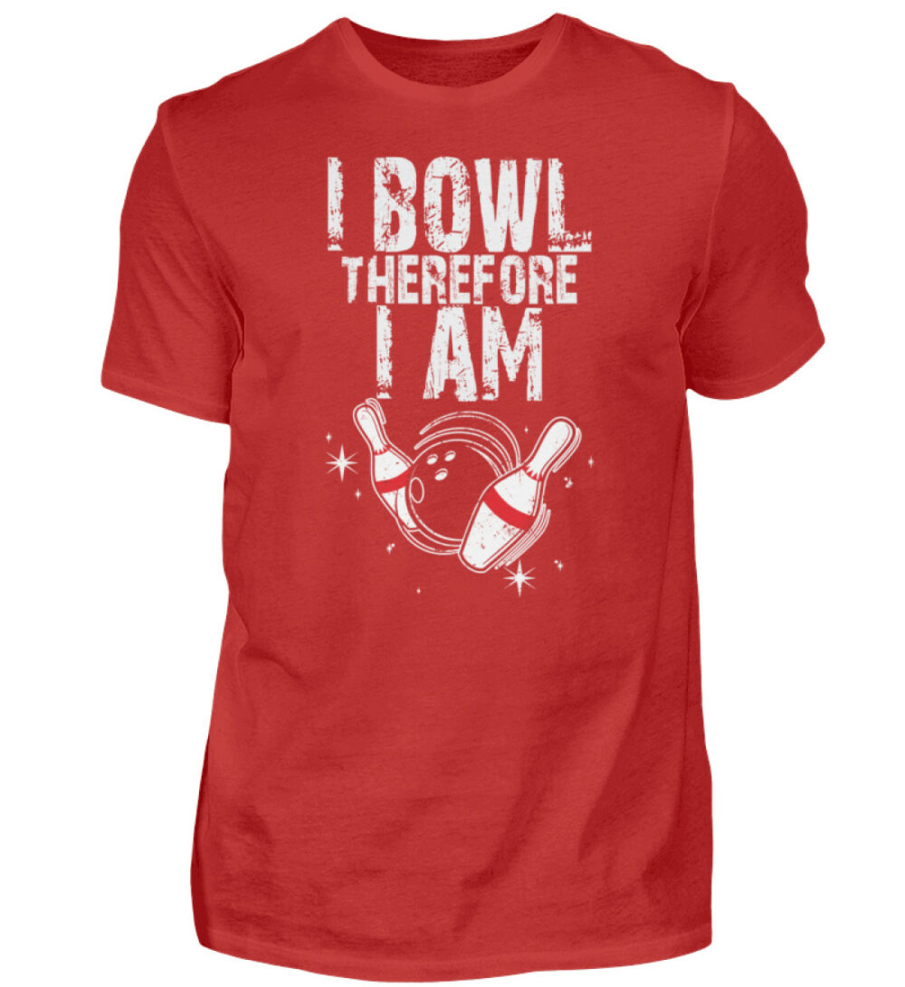 I Bowl therefore I am - Herren Shirt-4
