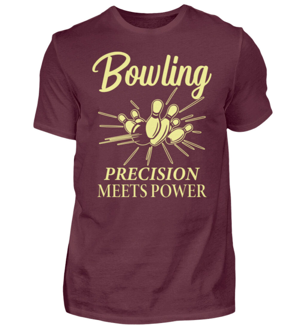 Bowling Precision meets Power - Herren Shirt-839