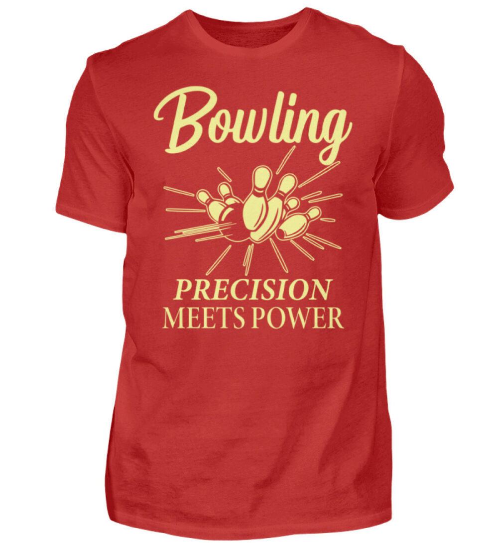 Bowling Precision meets Power - Herren Shirt-4