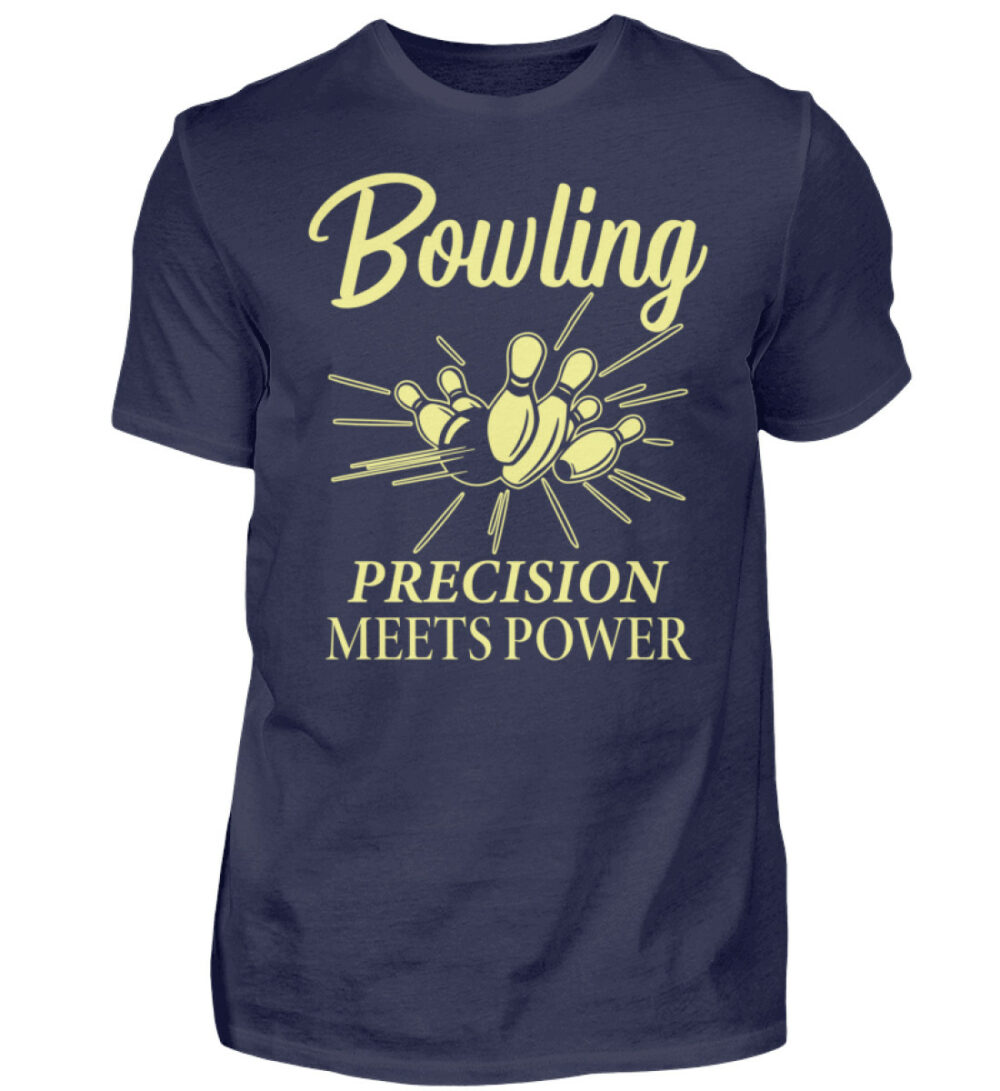 Bowling Precision meets Power - Herren Shirt-198